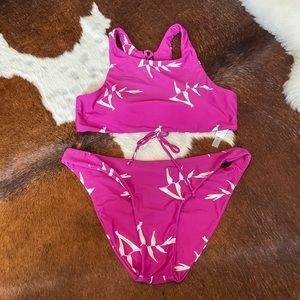Cupshe brand pink bikini set